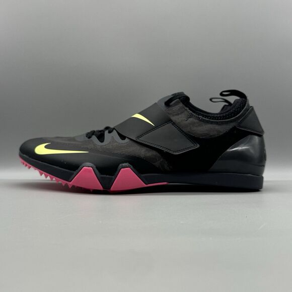 Nike Zoom PV Elite Pole Vault Track Spikes Shoes Black AA1204-004 Men's Size 12 - Picture 4 of 10